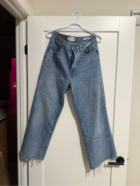 Denim Forum Denim - Denim Forum Light Blue Cropped Straight Jeans